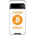 I Accept Bitcoin Google Pixel 10 Clear Case